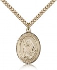 St. Madeline Sophie Barat Medal, Gold Filled, Large