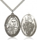 St. Therese Medal, Sterling Silver