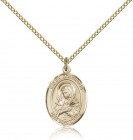 Mater Dolorosa Medal, Gold Filled, Medium