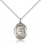 St. Benjamin Medal, Sterling Silver, Medium