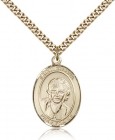 St. Gianna Medal, Gold Filled, Large