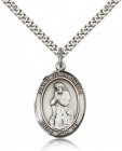 St. Juan Diego Medal, Sterling Silver, Large
