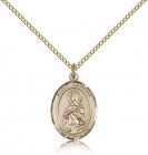 St. Matilda Medal, Gold Filled, Medium