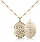 St. George Army Medal, Gold Filled, Medium