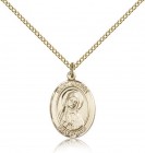 St. Monica Medal, Gold Filled, Medium