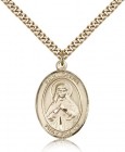 St. Olivia Medal, Sterling Silver, Large