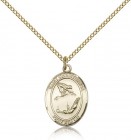 St Christopher Gymnastics Medal, Sterling Silver, Medium