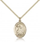 St. Bridget of Sweden Medal, Gold Filled, Medium