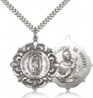 Our Lady of Guadalupe Medal, Sterling Silver
