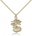 St. Michael the Archangel Medal, Gold Filled
