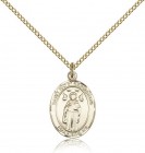 St. Ivo Medal, Gold Filled, Medium
