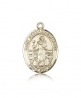 St. Bernadine of Sienna Medal, 14 Karat Gold, Large
