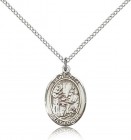 St. Zita Medal, Sterling Silver, Medium