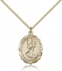 St. Christopher Medal, Gold Filled