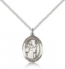 St. Augustine Medal, Sterling Silver, Medium