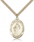 Our Lady of Knots Medal, Gold Filled, Large
