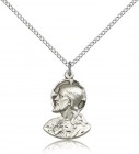 Head of Christ Medal, Sterling Silver