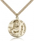 St. Barbara Medal, Gold Filled