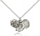 Rosebud Medal, Sterling Silver