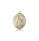 St. Lucia of Syracuse Medal, 14 Karat Gold, Medium