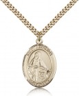 St. Veronica Medal, Gold Filled, Large