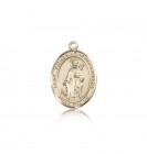 St. Catherine of Alexandria Medal, 14 Karat Gold, Medium