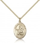 St. Francis Xavier Medal, Gold Filled, Medium