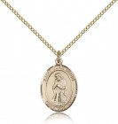 St. Juan Diego Medal, Gold Filled, Medium