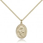 St. Christopher Basketball Medal, Gold Filled, Medium