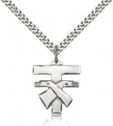 Franciscan Cross Pendant, Sterling Silver
