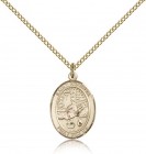St. Rosalia Medal, Gold Filled, Medium