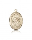 St. Aloysius Gonzaga Medal, 14 Karat Gold, Large