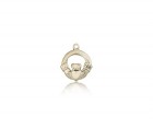 Claddagh Medal, 14 Karat Gold