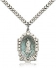 Our Lady of Guadalupe Medal, Sterling Silver