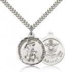 Army Guardian Angel Medal, Sterling Silver