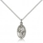 Scapular Medal, Sterling Silver