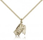 Guardian Angel Medal, Gold Filled