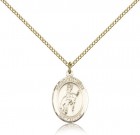 St. Sebastian Rodeo Medal, Gold Filled, Medium
