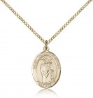 St. Thomas A Becket Medal, Gold Filled, Medium