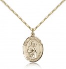 St. Isaac Jogues Medal, Gold Filled, Medium