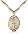 St. Juan Diego Medal, Gold Filled, Large