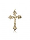 Crucifix Pendant, 14 Karat Gold
