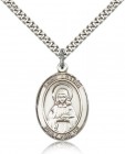 St. Lillian Medal, Sterling Silver, Large