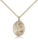 St. Mark the Evangelist Medal, Gold Filled, Medium
