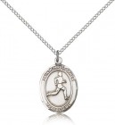 St. Christopher Track and Field Medal, Sterling Silver, Medium