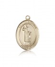 St. Stephen the Martyr Medal, 14 Karat Gold, Large