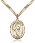 St. Philomena Medal, Gold Filled, Large