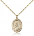 St. Teresa of Avila Medal, Gold Filled, Medium