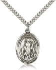 St. Juliana Medal, Sterling Silver, Large