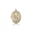 St. Zita Medal, 14 Karat Gold, Medium